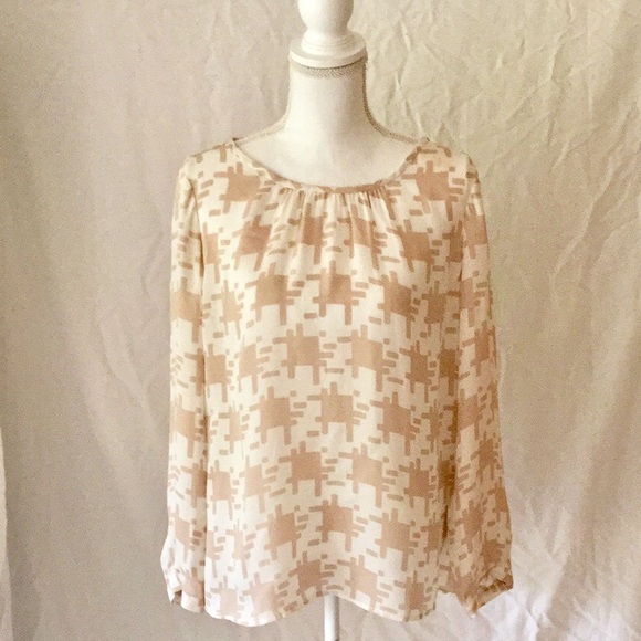 Joie Tops - Blush Patterned Blouse Sz L